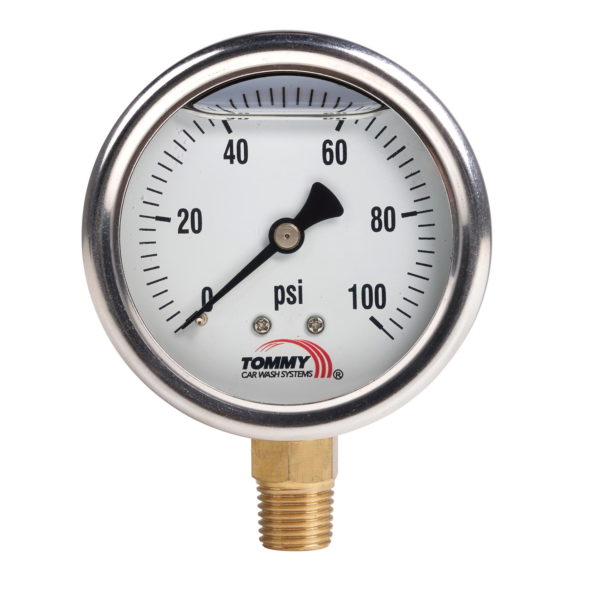 front view of pressure gauge